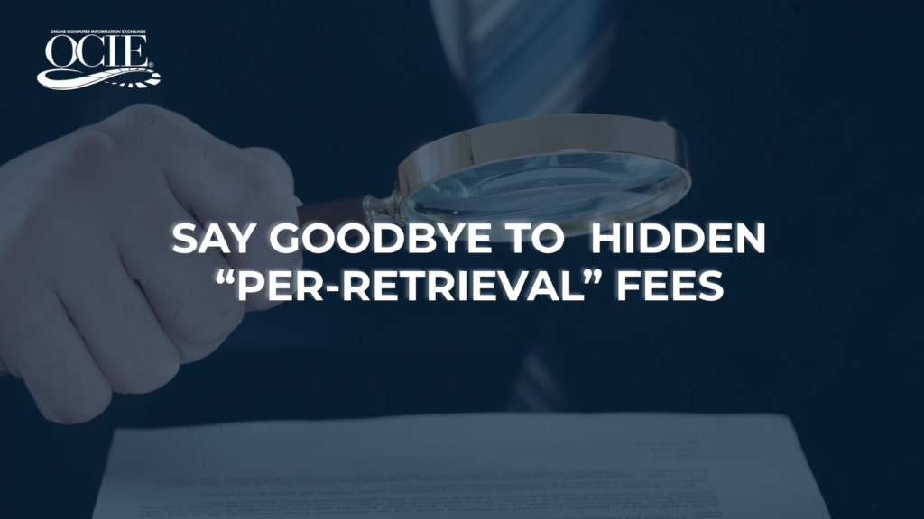 OCIE by Donnell Systems Inc, magnifying glass over legacy system retrieval fees document — Your Legacy System Already Did the Hard Work. Stop Recreating It.