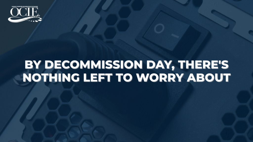 Server power switch representing legacy system decommissioning day, from OCIE's blog Anatomy of a Legacy Retirement: Week by Week